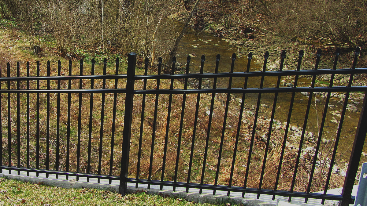 Aluminum fencing's strength and durability make it a perfect choice for safety.