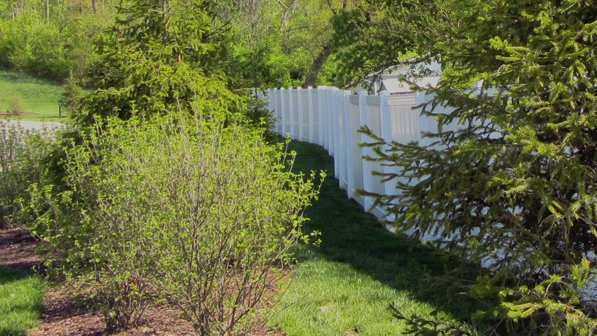 A beautiful and long lasting vinyl fence will enhance any landscape.