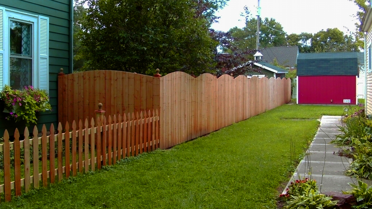 Enjoy the beauty and protection that a wood fence provides.