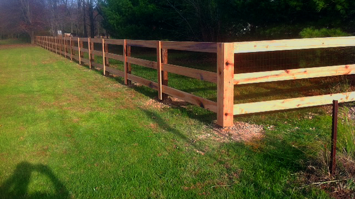 Ashlee Fence has a wood fence for any size enclosure.